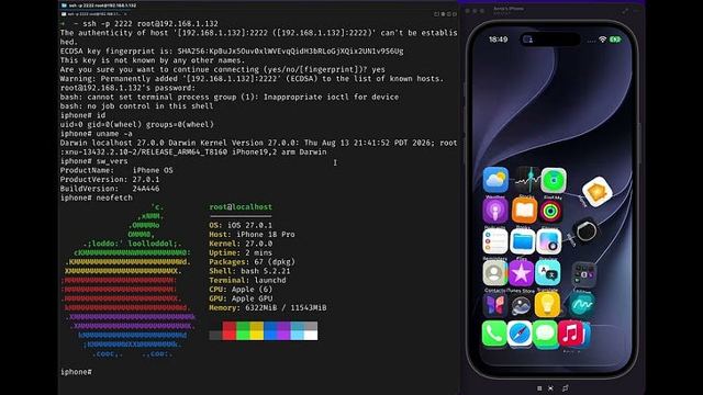 Calif.io iOS 27.0.1 untethered jailbreak